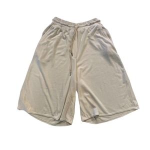 Aritzia WILFRED FREE Cream Cozy Lounge Fleece Sweat Shorts 9" Inseam Women Sz XS